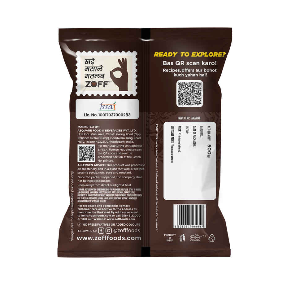 ZOFF Foods Tamarind Whole - Imli