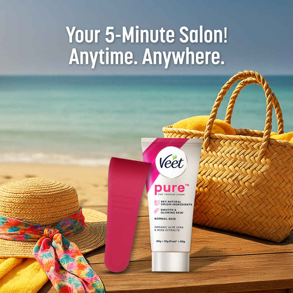Veet Pure Hair Removal Cream for Normal Skin | Suitable for Legs, Underarms, Bikini & Arms