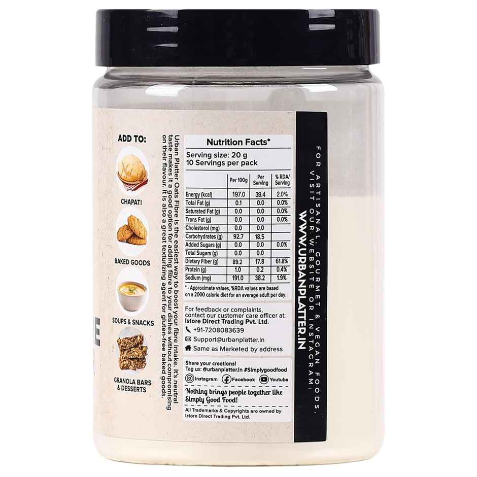 Urban Platter Oats Fibre Powder