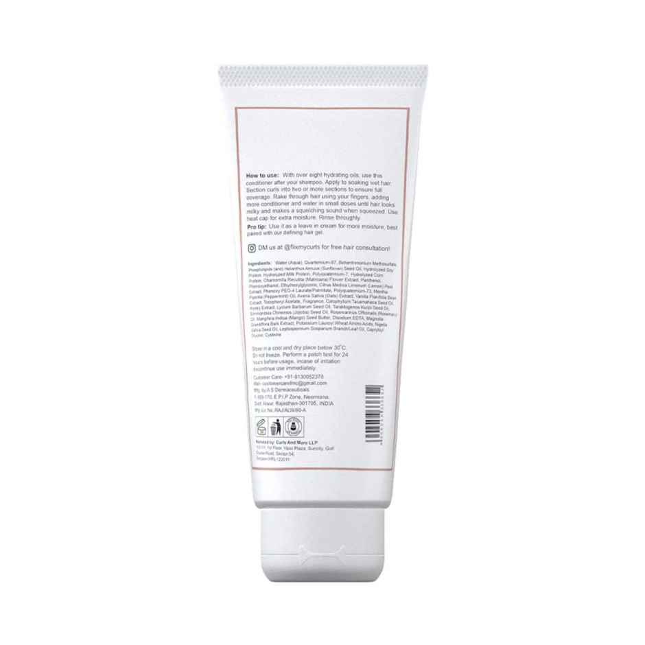 Fix My Curls Hydrating Deep Conditioner Silicone Free Damage Repair With Mango & Shea Butter
