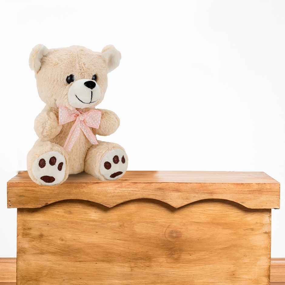Webby Plush Cute and Adorable Teddy Bear Soft Toys for Kids 22 CM (Beige)