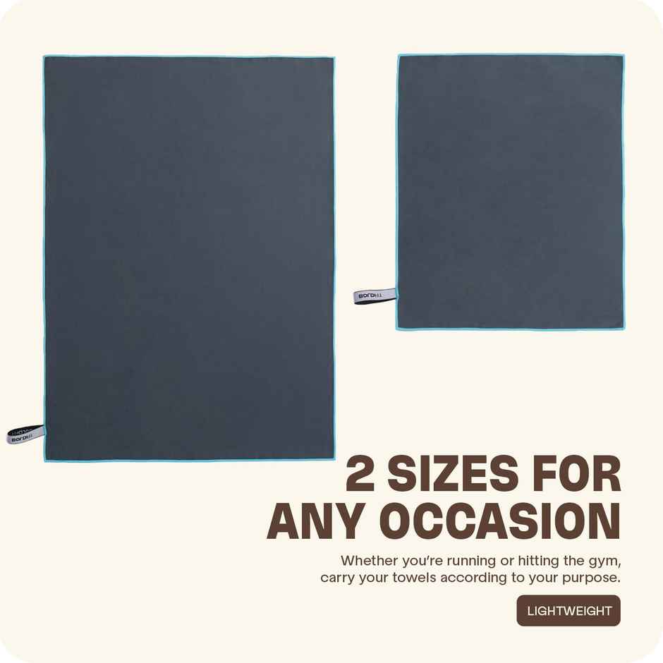 Boldfit Microfiber Gym Towel Ultra Soft Quick Dry Sweat Absorbent 90x65 cm