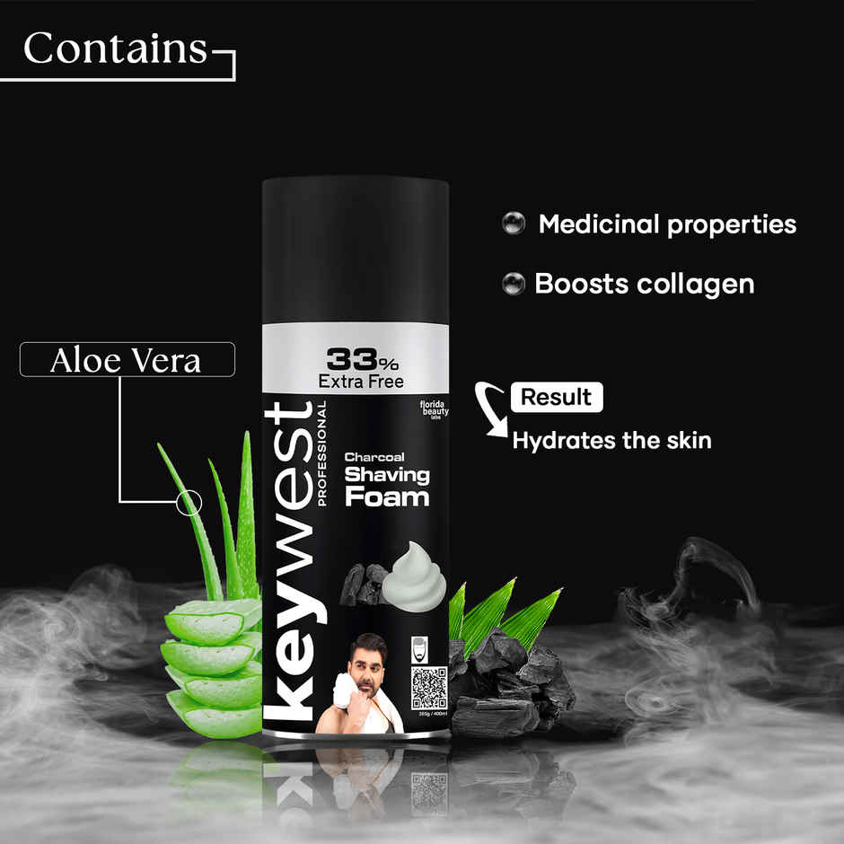 Keywest Charcoal Shaving Foam