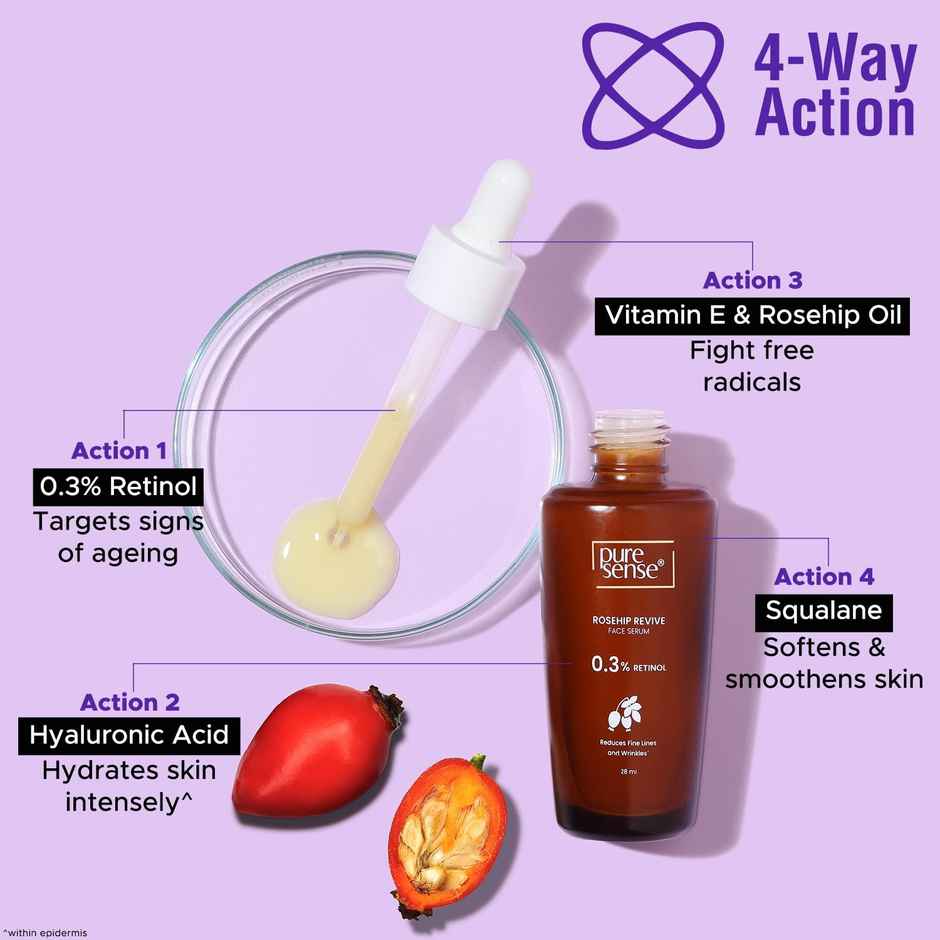 Puresense Rosehip Revive Retinol Anti Aging Face Serum