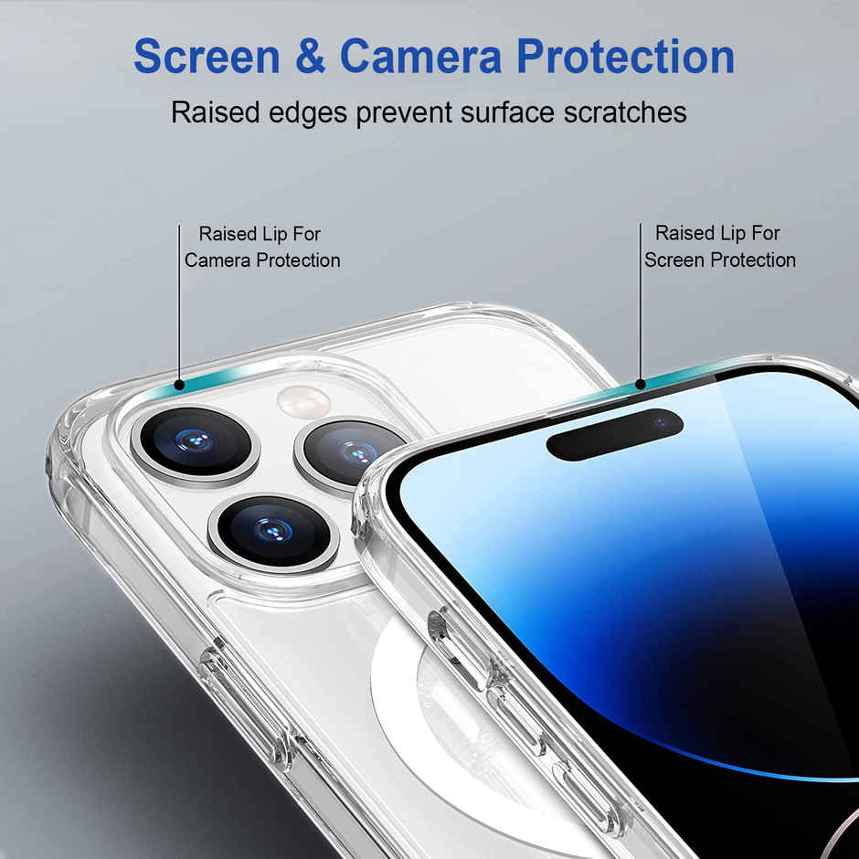 Zapcase Back Cover For Apple Iphone 14 Pro (MagSafe-Clear)