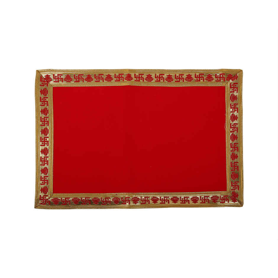 Pooja Aasan Cloth | 3 x 2 ft | Red