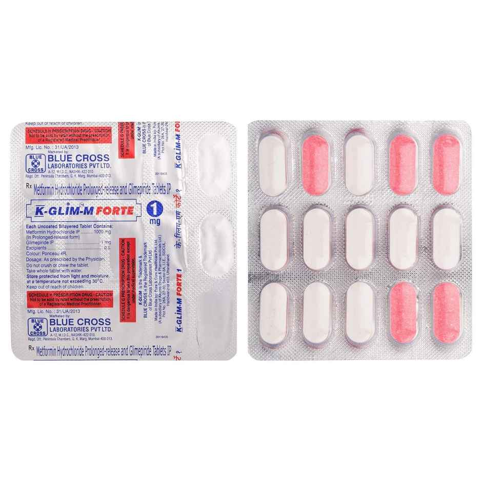 K-Glim-M Forte 1mg Tablet PR