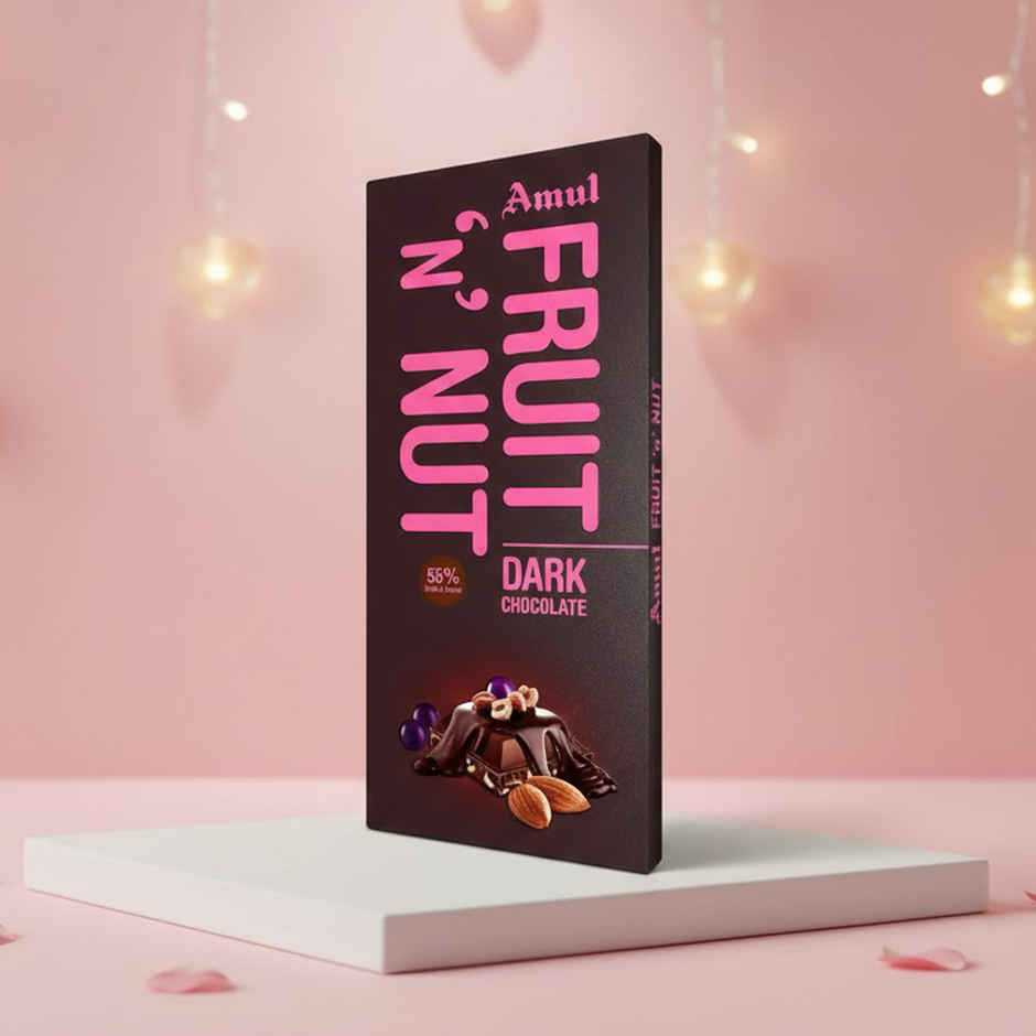 Amul Fruit 'N' Nut Dark Chocolate | Chocolate Indulgence