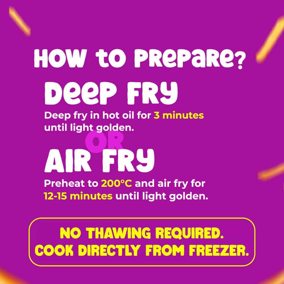 HyFun French Fries, Crispy & Long, Family Pack | Frozen