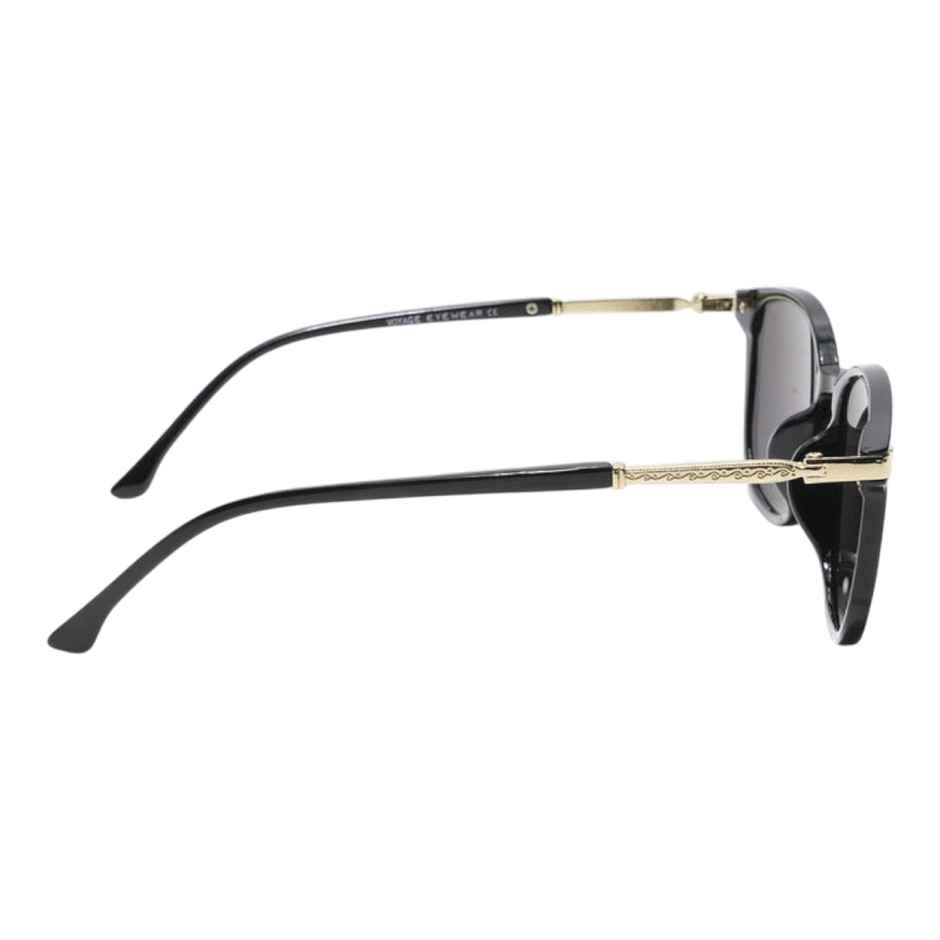 Voyage Women's Plastic Wayfarer Sunglasses | Black - L