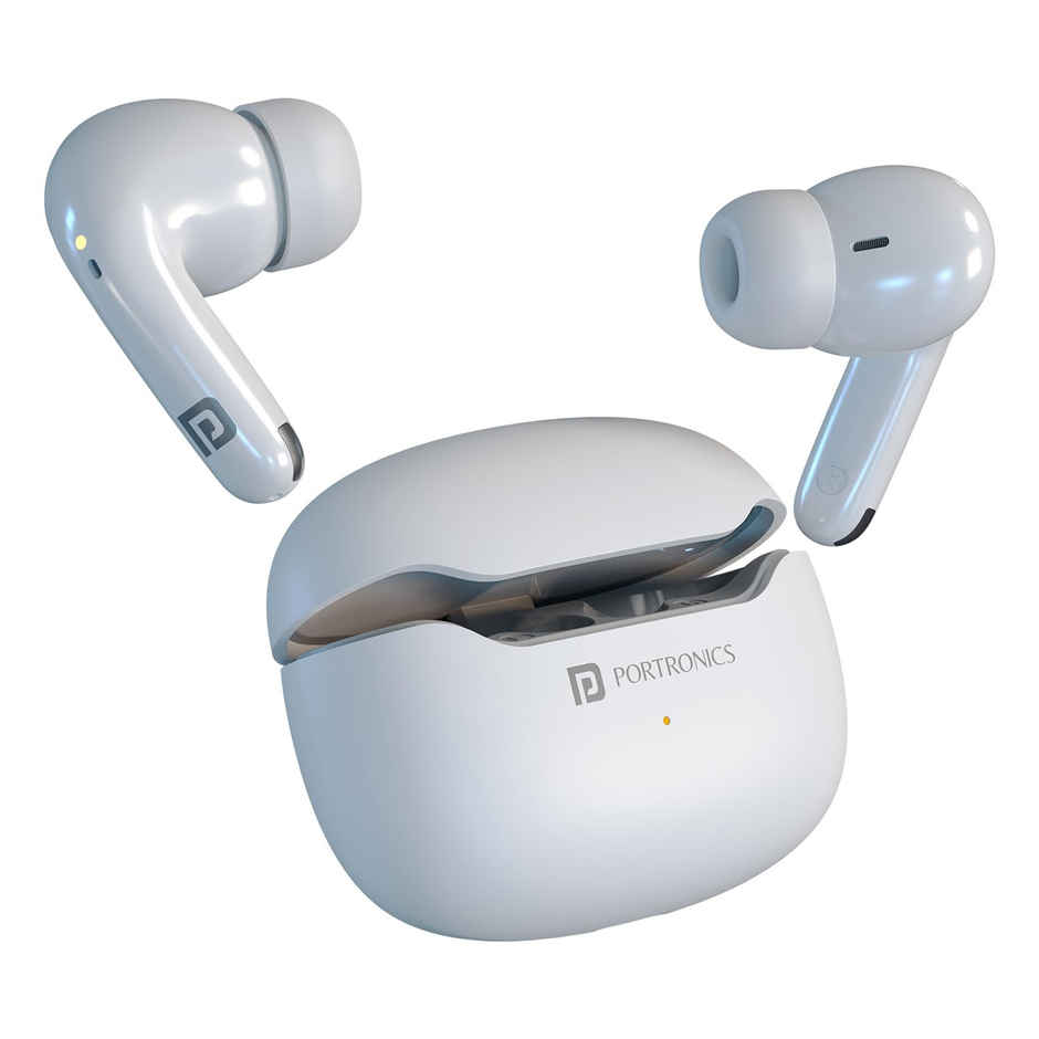 Portronics Harmonics Twins 33 Smart TWS Earpods White