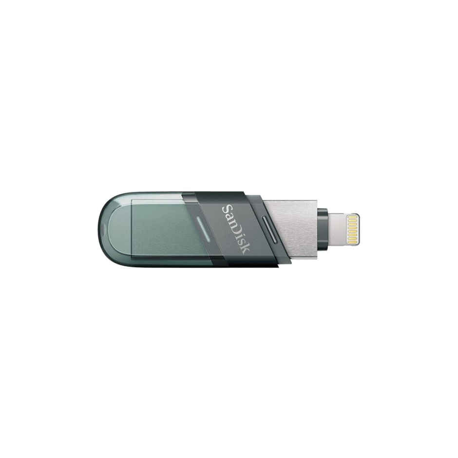Sandisk Ixpand Usb 3.0 Flash Drive Flip 128Gb For Ios And Windows, Metalic