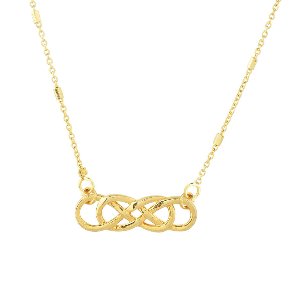 Voylla Valentine's Day Infinity Knot Of Love Pendant Necklace