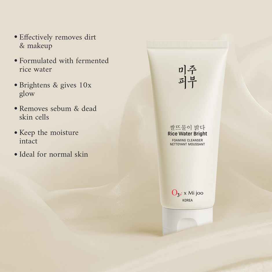 O3+ Mijoo Korea Rice Water Bright Foaming Cleanser