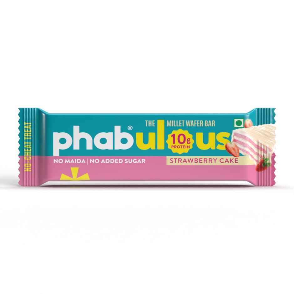 Phab Strawberry Cake Millet Wafer Bar I 10g Protein Wafer