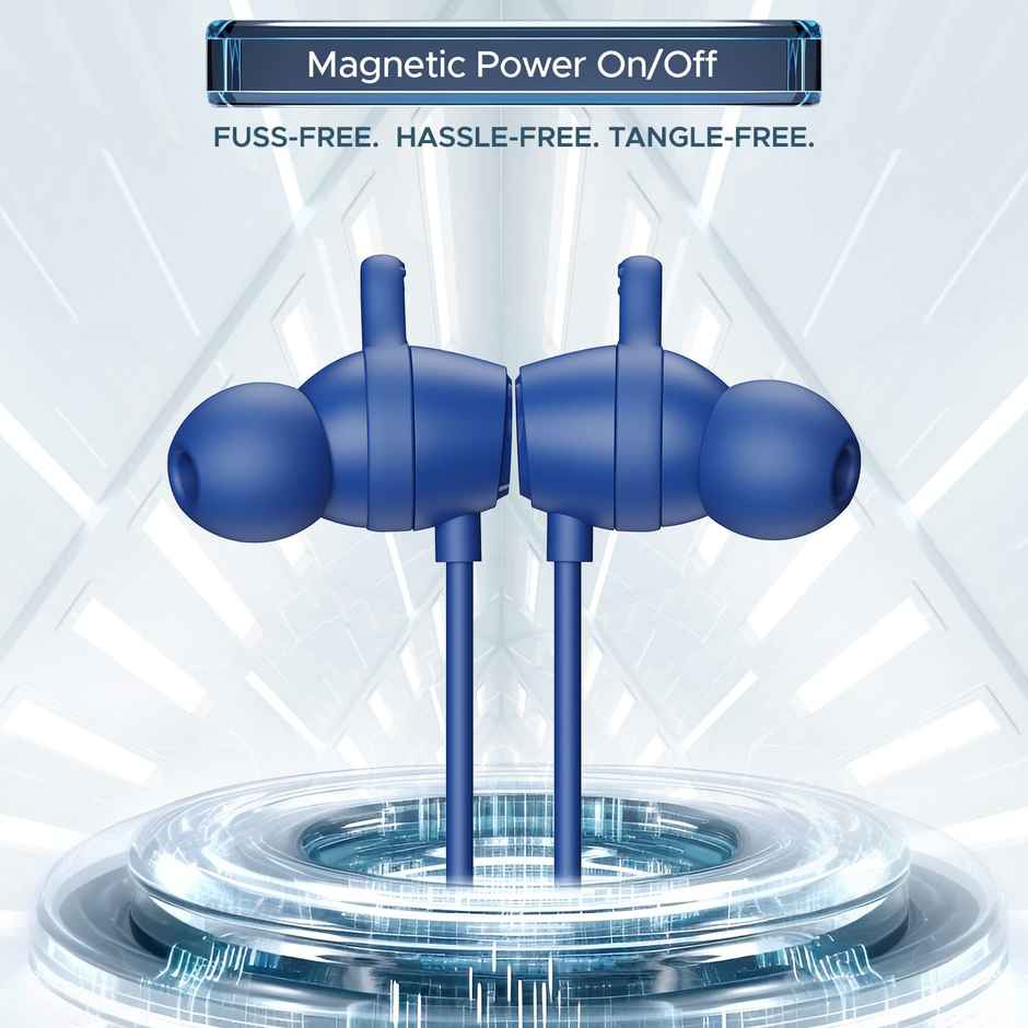 boAt Rockerz 255 Touch BT Neckband w/ 30H Playtime, Full Touch Controls & Spatial Audio (Deep Blue)