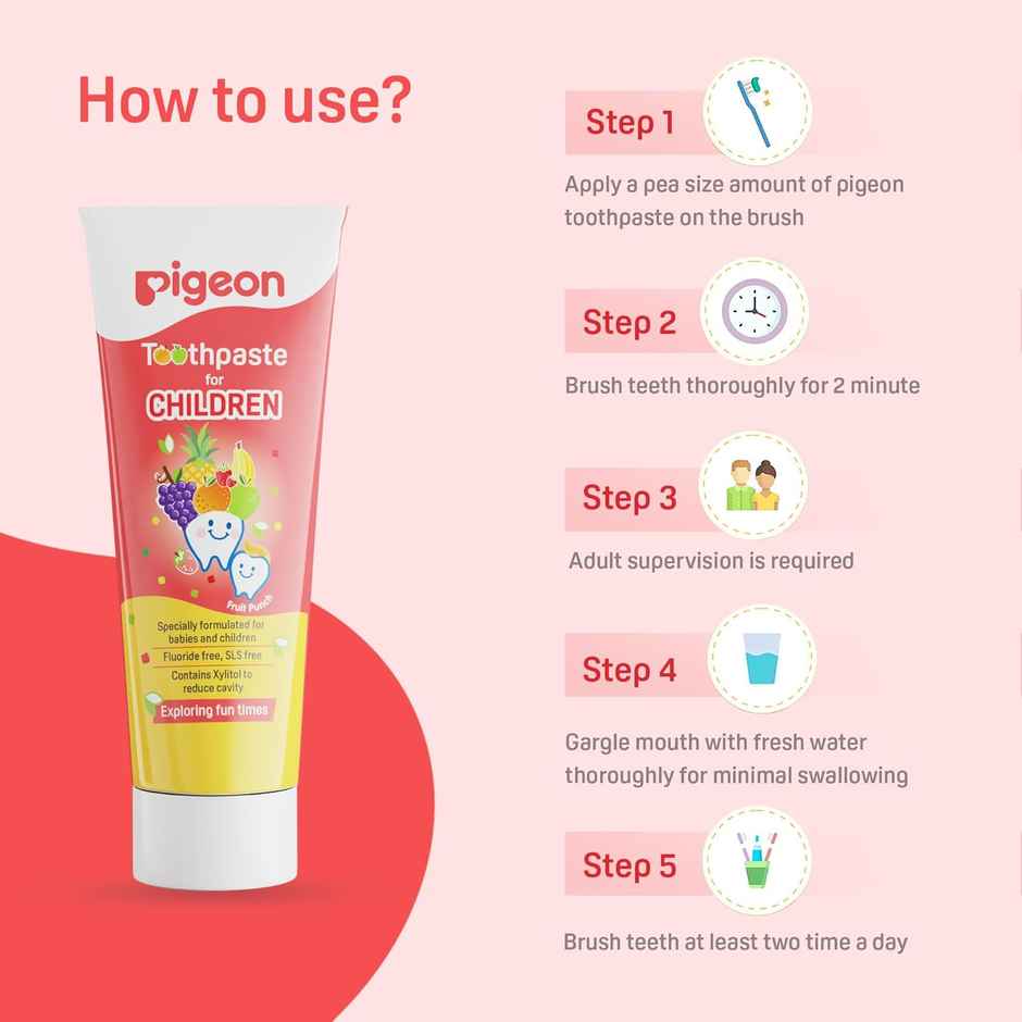 Pigeon Toothpaste For Children Fruit Punch