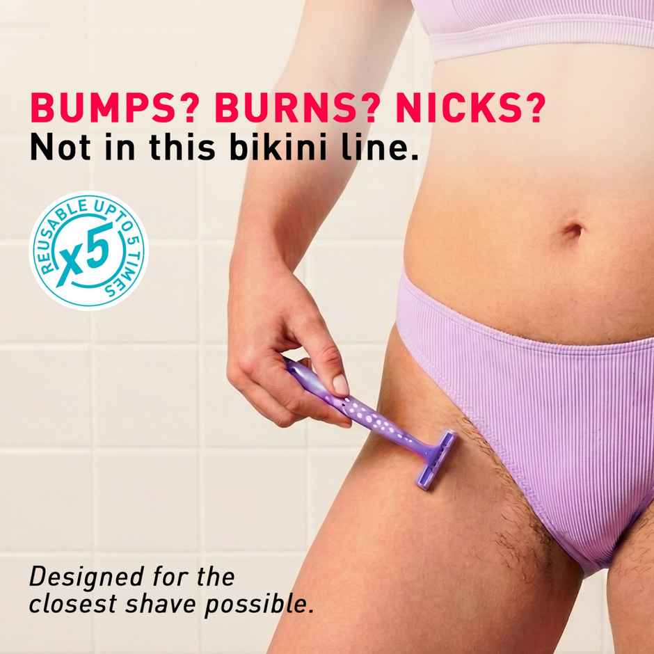 Sirona Reusable Bikini Razor for Sensitive Area | Safe, Clean and Irritation-Free Shave