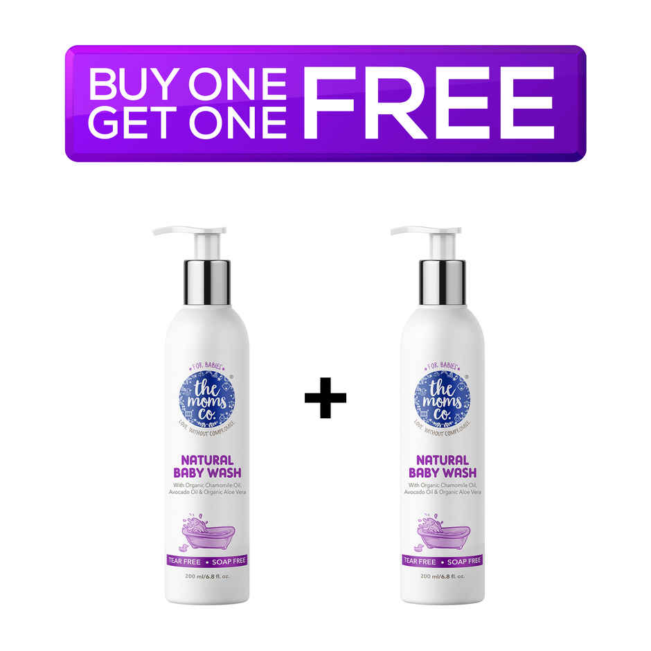 The Moms Co Tear - Free Natural Baby Body Wash For Kids | 0+ months Combo