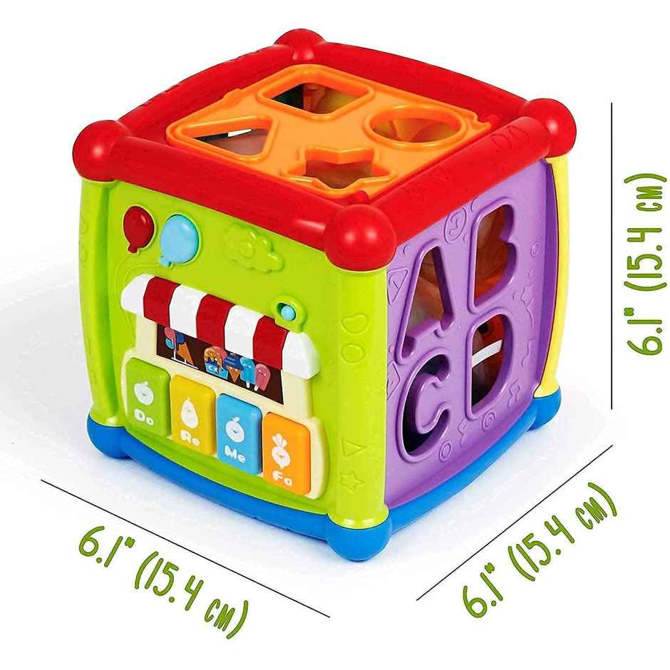 Toyshine Baby Activity Cube 6-In-1 Musical Baby Learning Toys Play Set