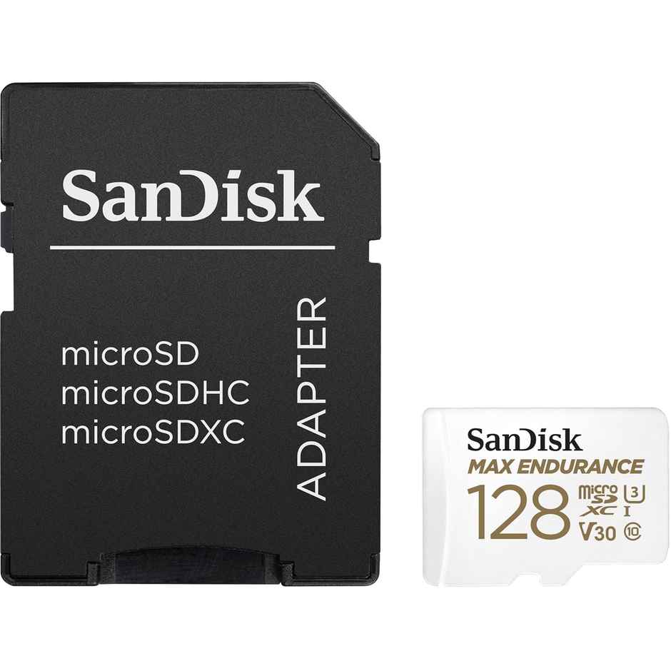 Sandisk 128Gb Max Endurance Microsdhc Card With Adapter For 4K Video