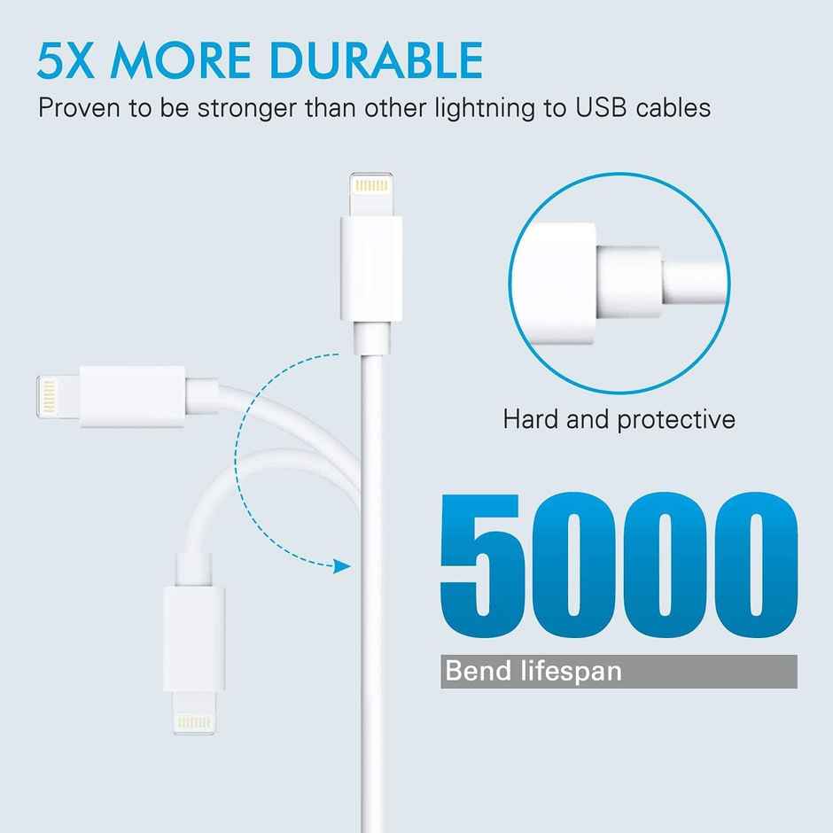 Sounce Fast Iphone Charging Cable & Data Sync Usb Cable(White)