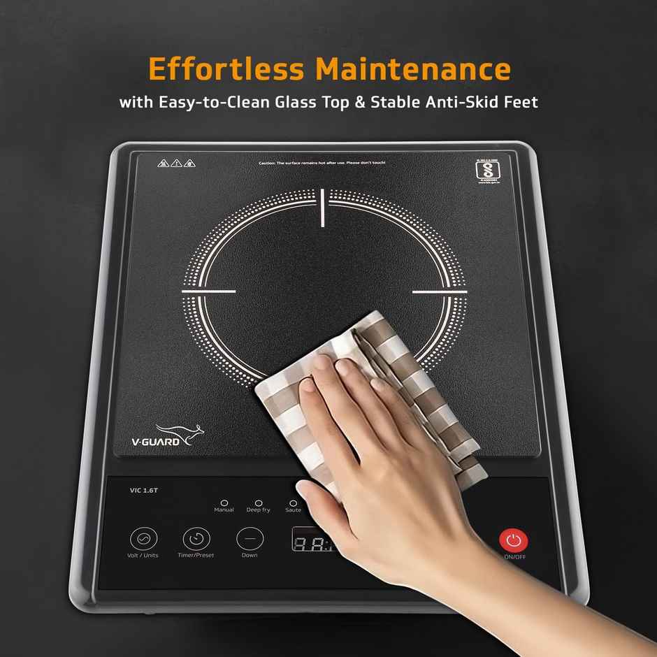 V-Guard Vic 1.6T 1600 Watt Induction Cooktop