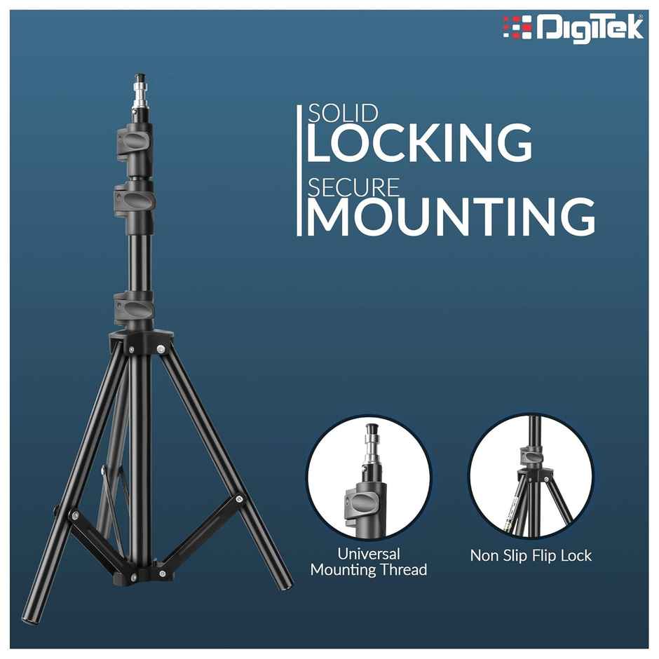 Digitek Dls-006Ft Lightweight & Portable Aluminum Alloy Light Stand For Ring Light