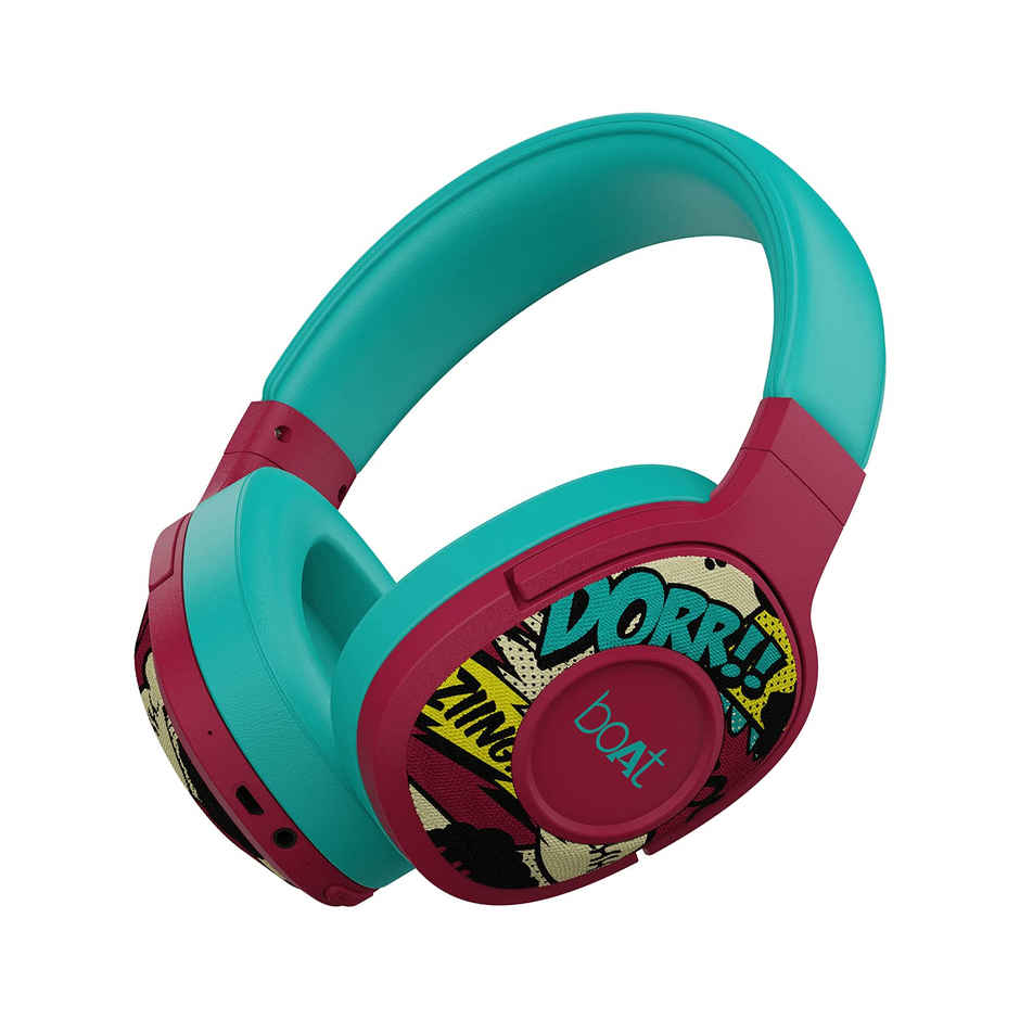 boAt Rockerz 550 Bluetooth Wireless Over Ear Headphones with Upto 20 Hours, 50MM (Maroon Maverick)