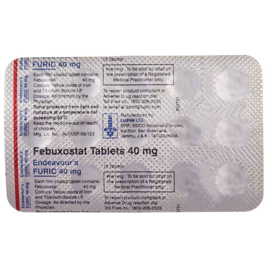 Endeavours Furic 40mg Tablet