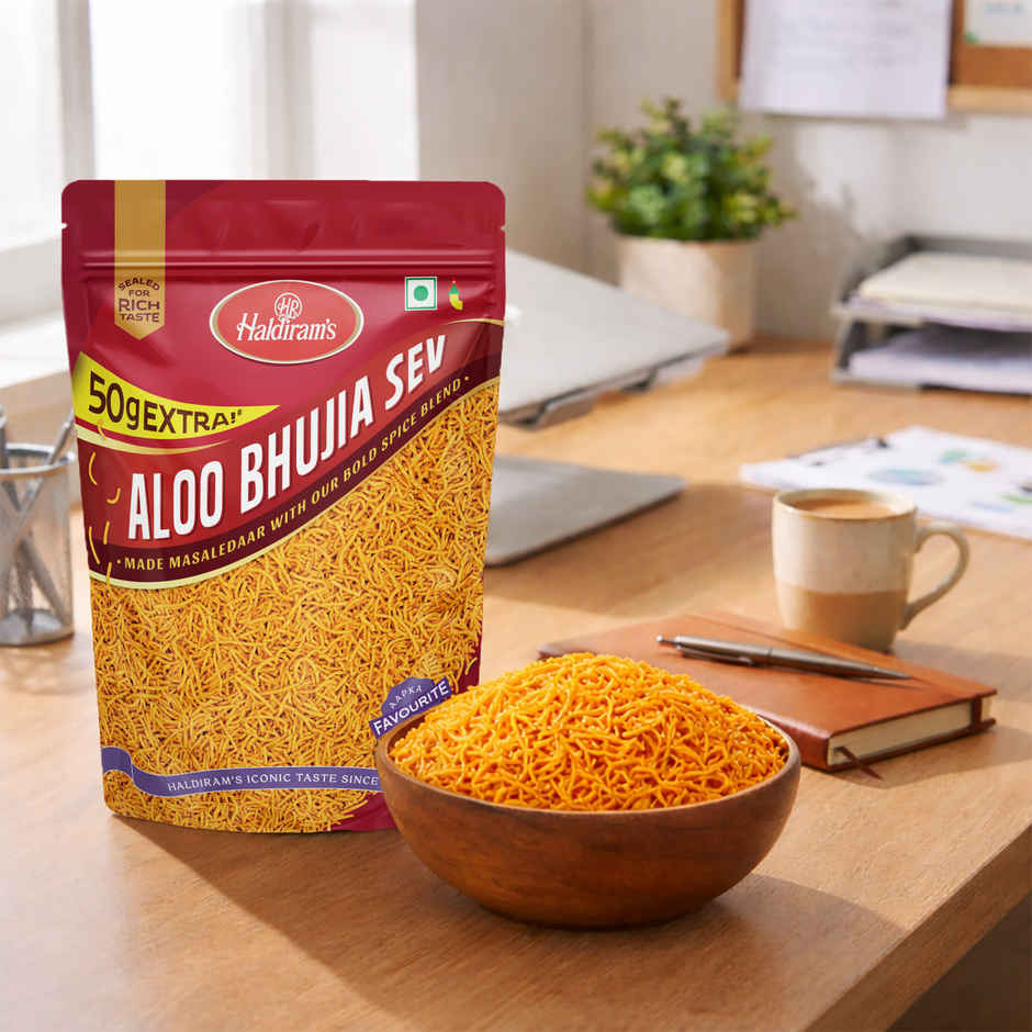 Haldiram's Aloo Bhujia Sev | Crunchy Savory Snack