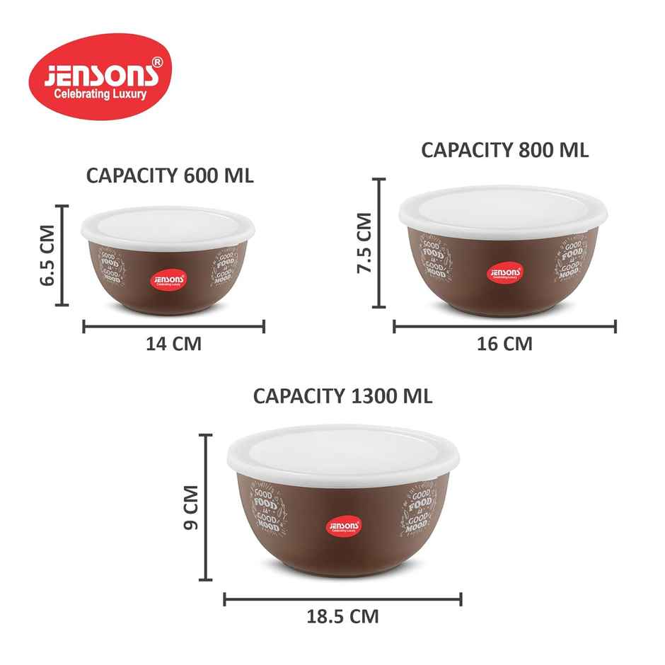 Jenson Flora Container Set | Brown & White