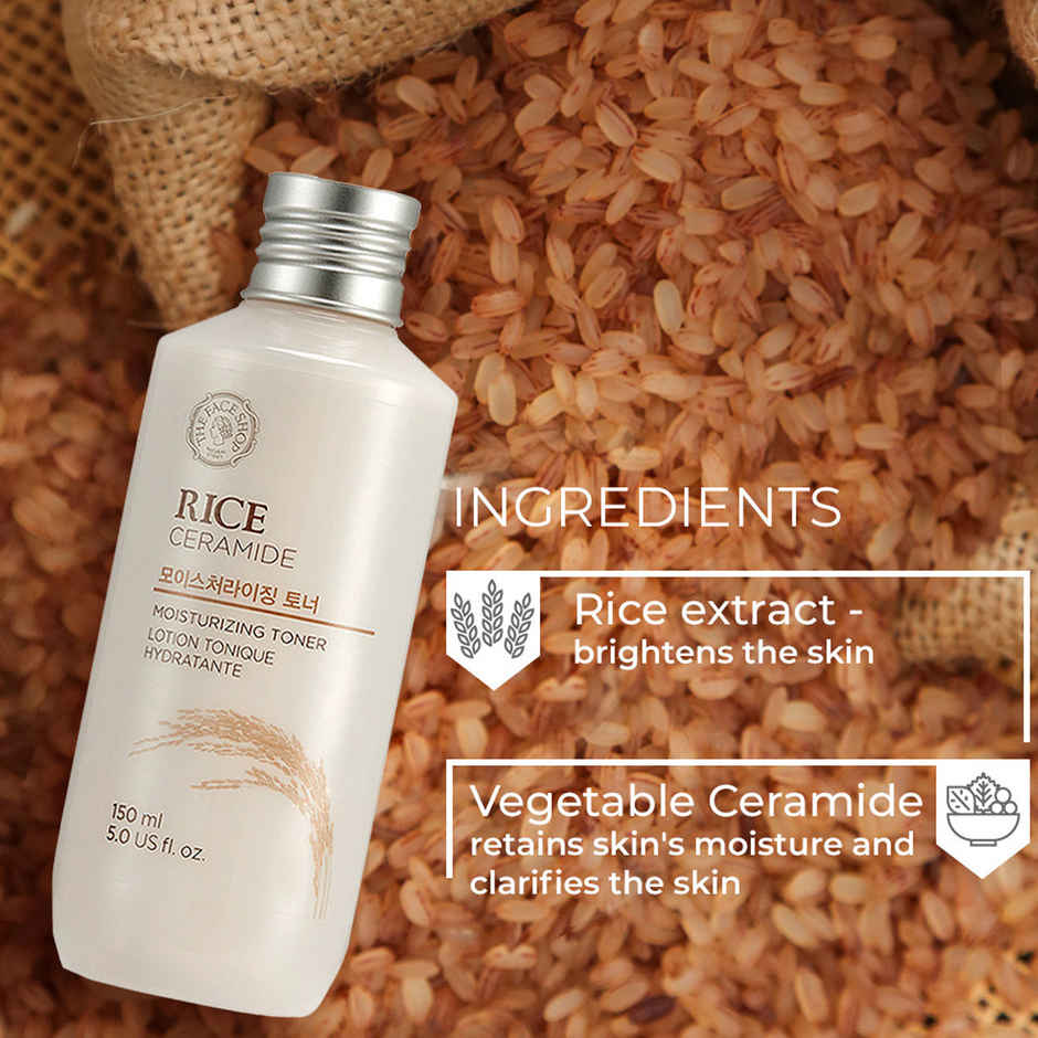 The Face Shop Rice & Ceramide Moisturizing Toner (Unisex)