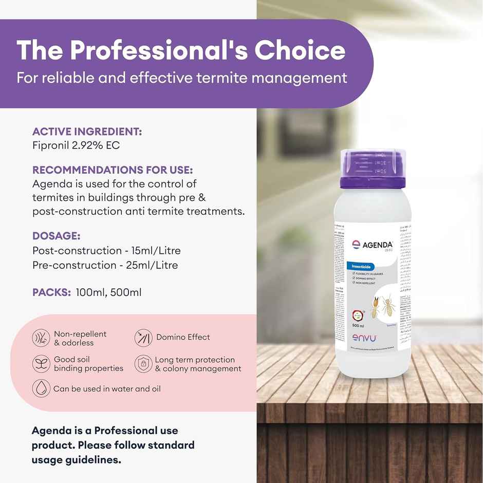 Bayer Agenda for Termite Control Pre & Post Construction | Termite Killer For Wood And Furniture