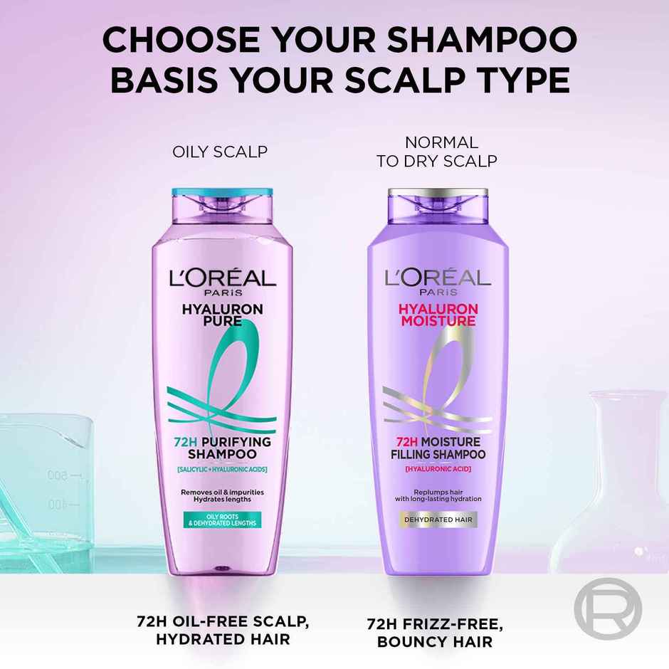 L'Oreal Paris Hyaluron Moisture Shampoo with Hyaluronic Acid for Dry & Dehydrated Hair