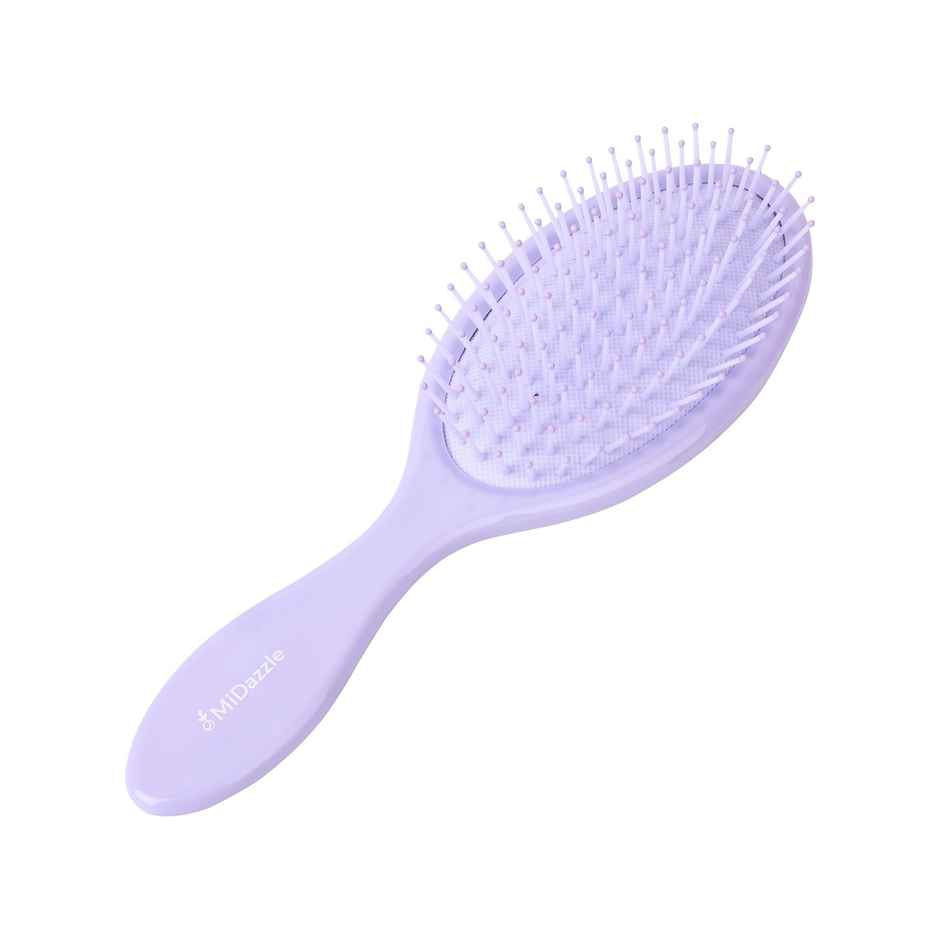 Midazzle Premium Lavender Floral Paddle Hair Brush |MIHB0024