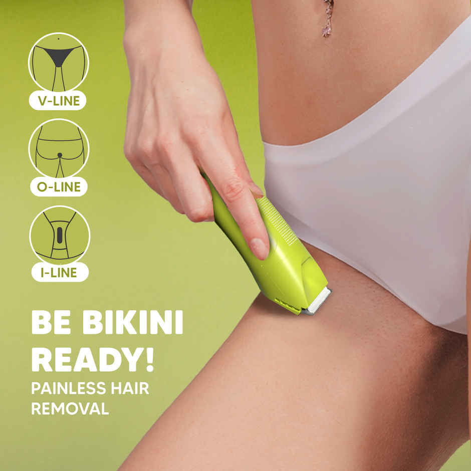 LetsShave Evior Bikini Trimmer for Women | Skin Safe Ceramic Blades | for Private Area & Bikini Line