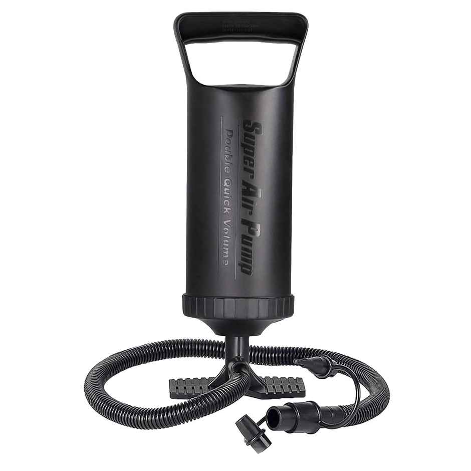 Strauss Inflatables Hand Air Pump With 3 Nozzle Hose | 29 Cm | Black