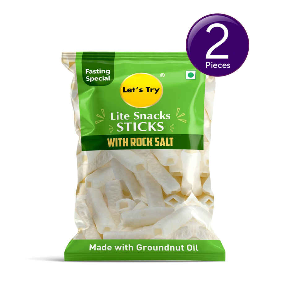 Let's Try Lite Snacks Sticks | Vrat | Fasting Chips Combo