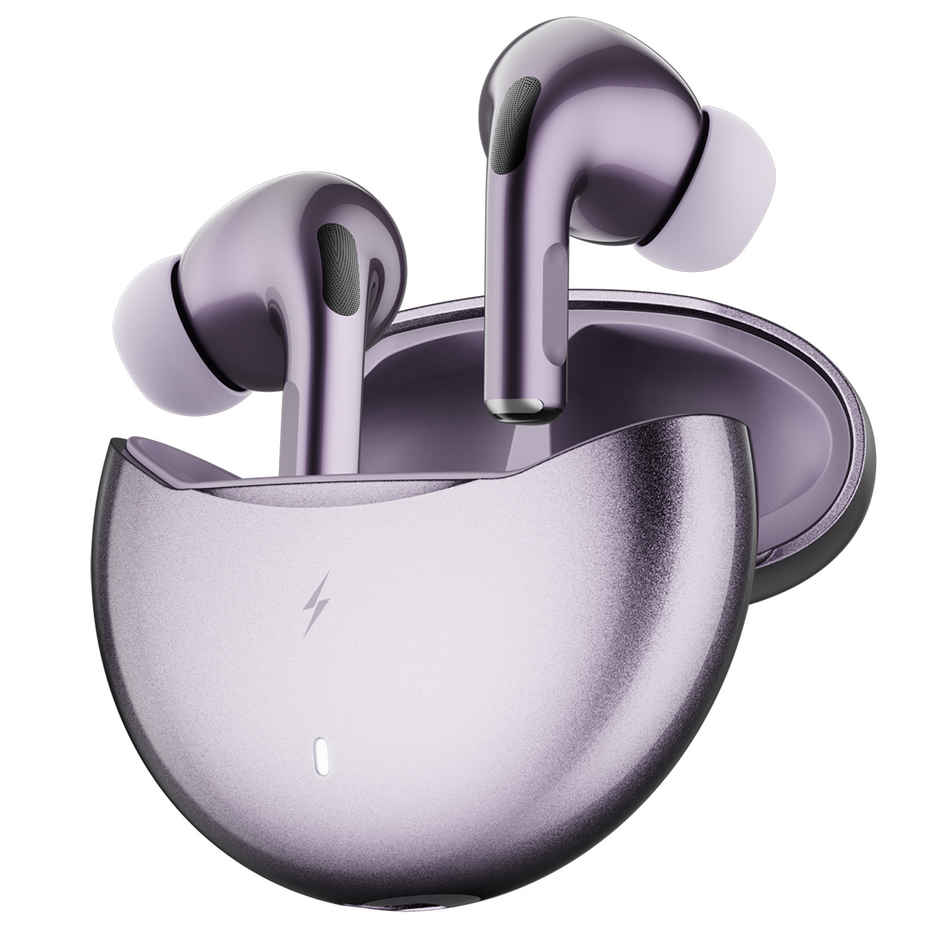 Fire-Boltt Fire Pods Aero Ultra TWS Earbud with Custom EQ Profile, Quad Mic ENC & 50H Playtime, Ultra Low 50ms Game Mode, Lilac Metal