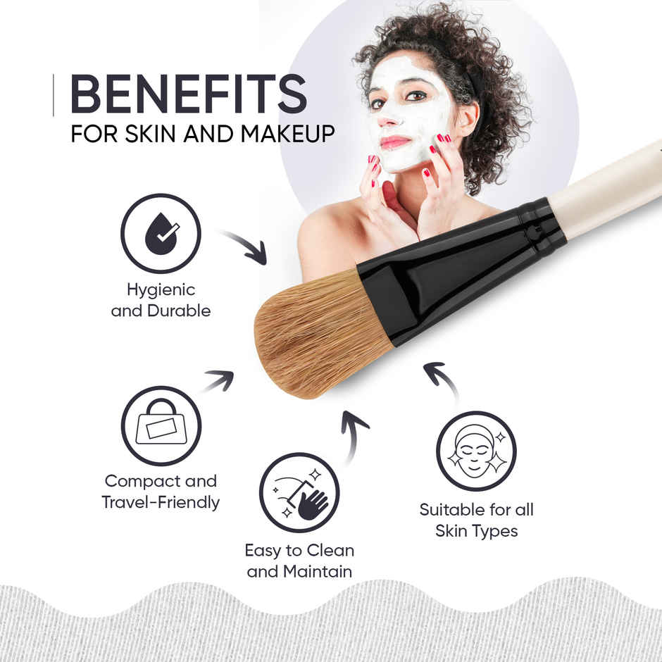 VEGA Face Pack Brush - White, 1 Piece, (HV-27)