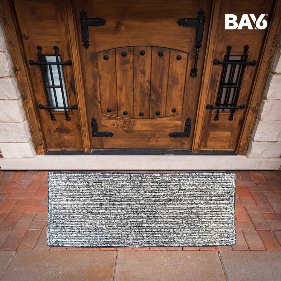 BAY6 Microfibre Sona Floor Runner | Grey | 50 x 125 cm