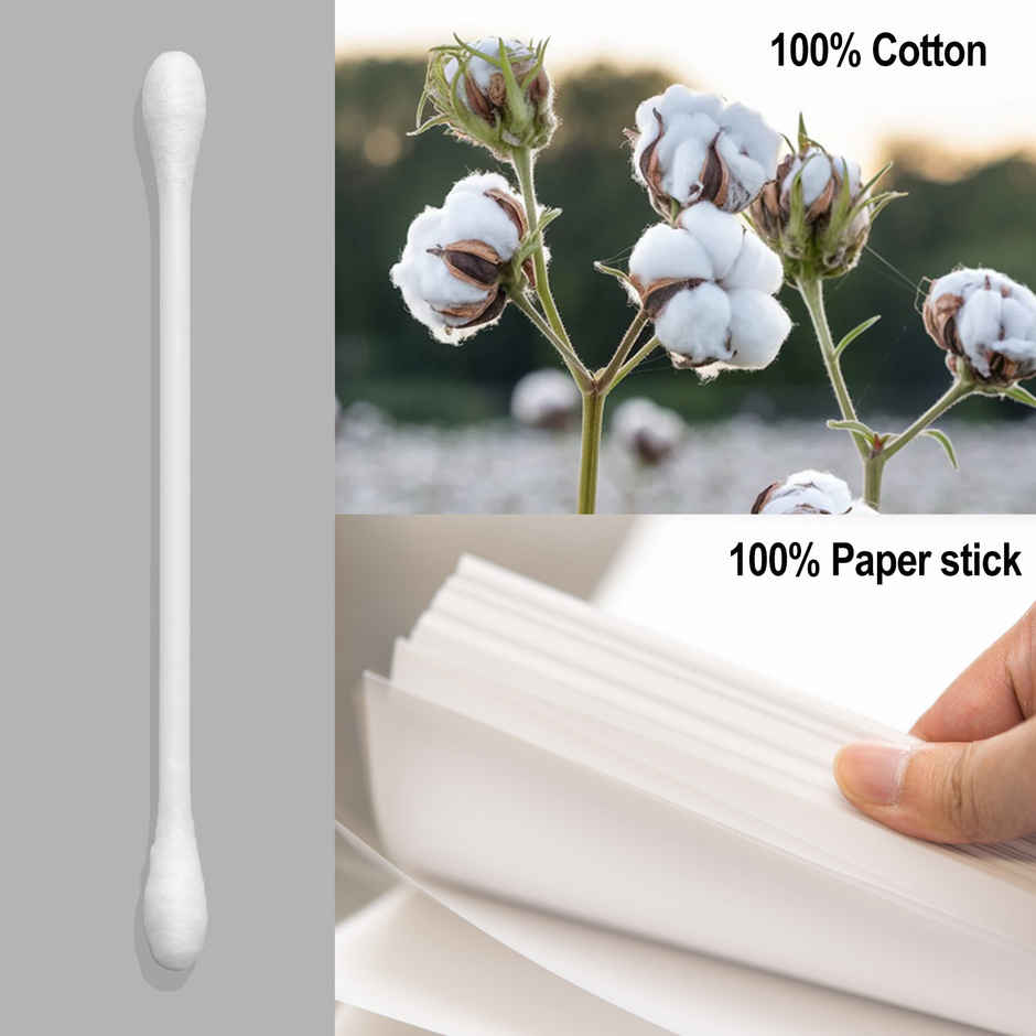 2OOLS Cotton Buds, Swab for Personal Hygiene and Beauty 100 Sticks Jar (TSCS8001)