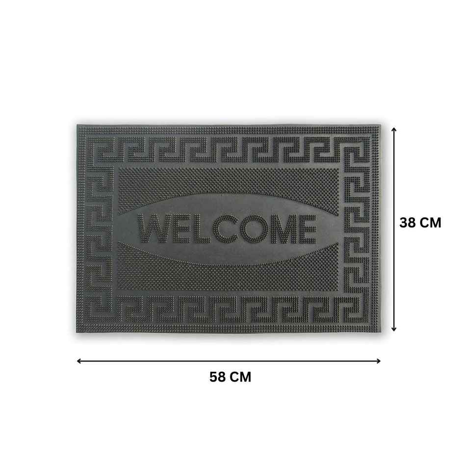 Status Pin Welcome Rubber Mat | 38 cm x 58 cm