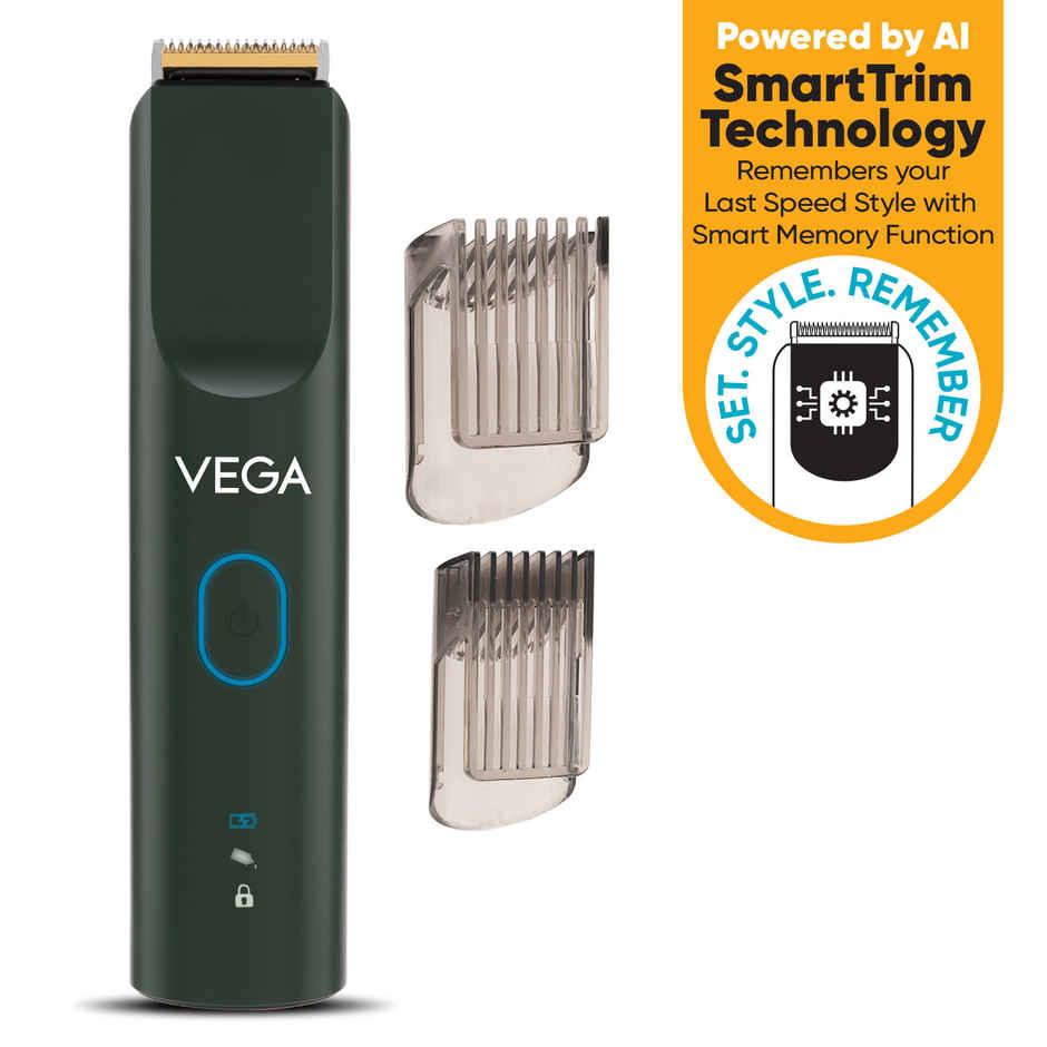 VEGA Smartone S3 Beard Trimmer For Men, 160 Mins Runtime, Green, (Vhth-36)
