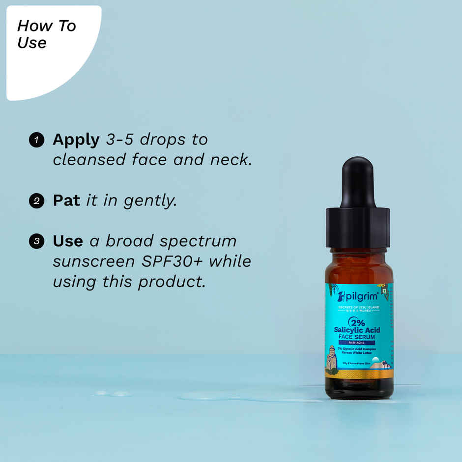 Pilgrim 2% Salicylic Acid Face Serum Anti-Acne