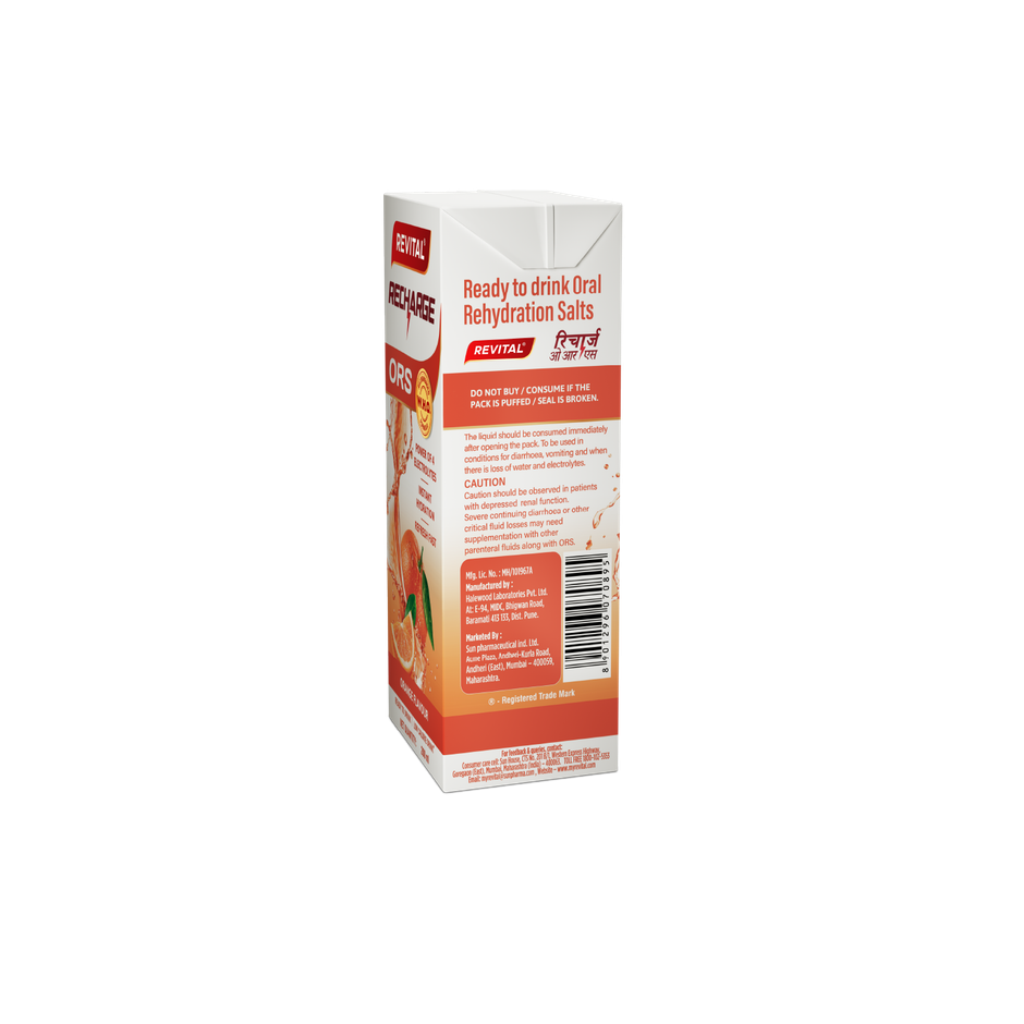 Revital Recharge ORS - Orange Flavour