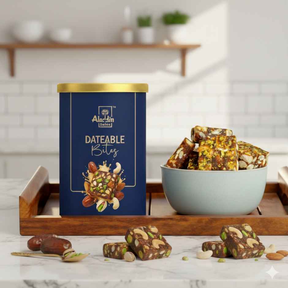 Aladdin Dates Dateable Bites Dry Fruit Barfi