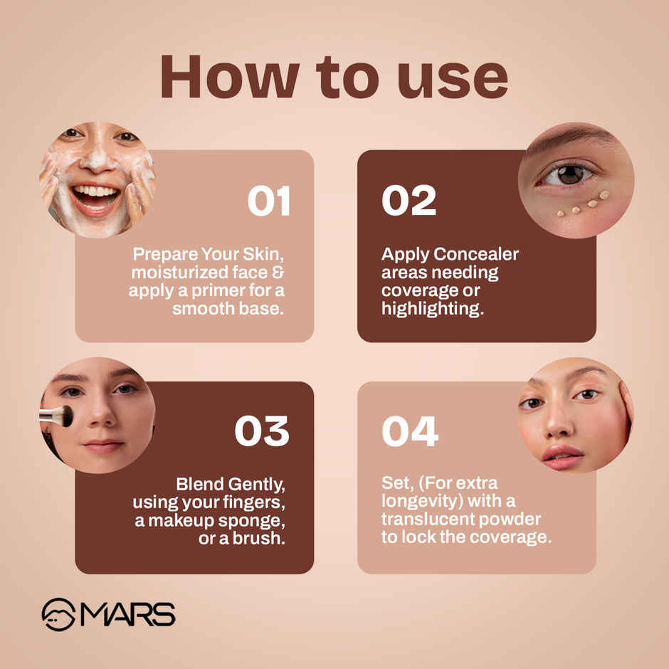 MARS SPF50 PA++++ Cancel Concealer | 1.5 Vanilla Beige