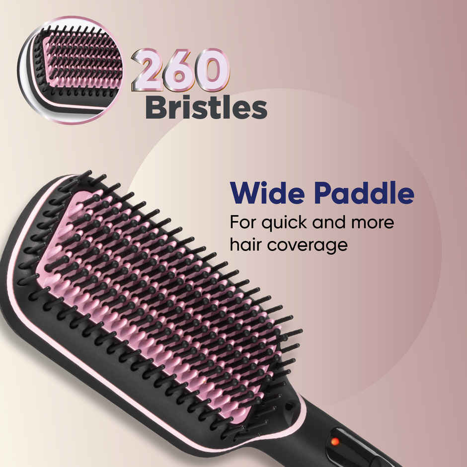 Vega Litstyle L2 Hair Straightener Brush for Women With Keratin - Vhsb-07